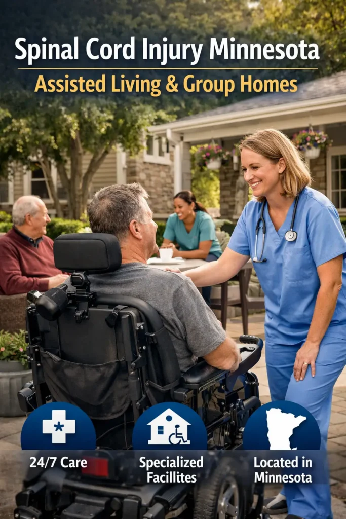 Spinal cord injury assisted living and group home care in Minnesota