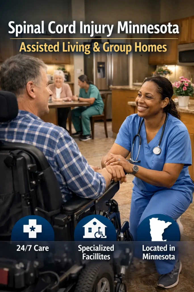 Spinal cord injury assisted living and group home care in Minnesota with 24/7 support