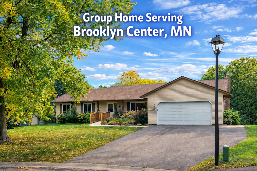 Group home serving Brooklyn Center MN with handicap accessible entrance