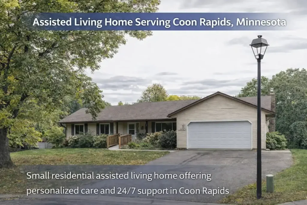 Assisted living home serving Coon Rapids MN with small residential care setting