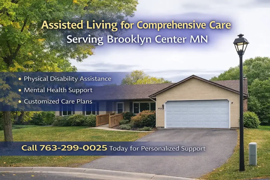 Assisted living home serving Brooklyn Center MN with accessible entrance and personalized care