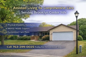 Assisted living home serving Brooklyn Center MN with accessible entrance and personalized care