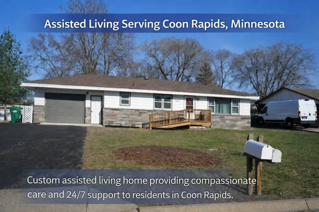 Assisted living serving Coon Rapids MN with small residential care home